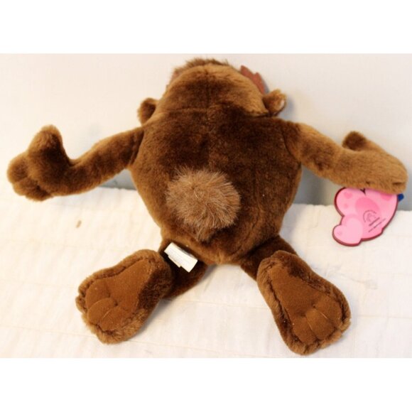 Vtg 1999 WB Looney Tunes Taz Tasmanian Devil Heart Plush 10" Applause Retail Tag - Picture 4 of 10